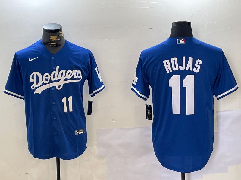 Men Los Angeles Dodgers #11 Rojas Blue Game 2024 Nike MLB Jersey style 3->los angeles dodgers->MLB Jersey